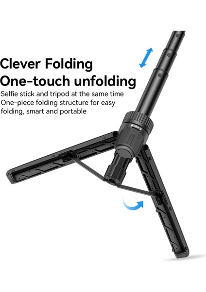 Yesıdo SF26 5 Bölümlü Uzatılabilir Küresel Başlı Gimbal Katlanır Tripod Standı
