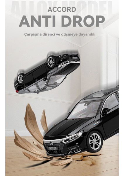 1:24 Honda Accord Alaşım Modeli Ses ve Işık Araba Süsleme Oyuncak (Yurt Dışından) fırsatları