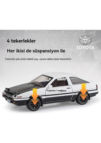1:32 Toyota AE86 Alaşımlı Oyuncak Araba Modeli (Yurt Dışından) fırsatları