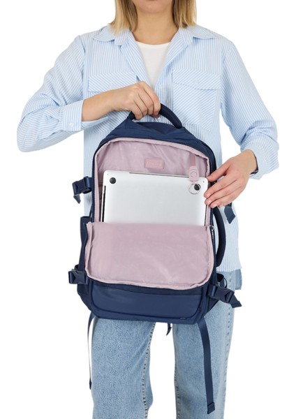 CB00606 Çok Amaçlı Suya Dayanıklı Premium Anne-Bebek Kadın Sırt Çantası Laptop Çantası