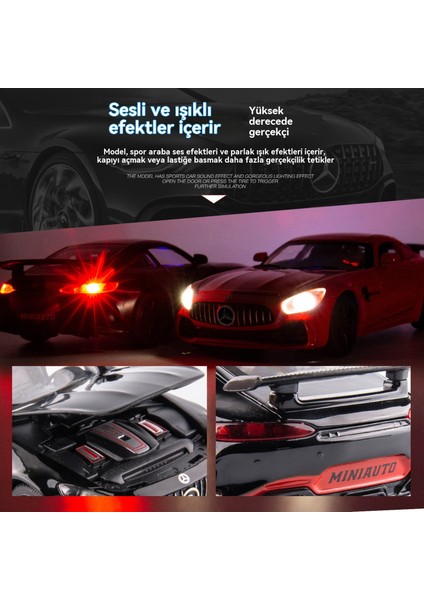 1:32 Mercedes Gt Alaşımlı Araba Modeli Spor Araba Oyuncak (Yurt Dışından) modelleri