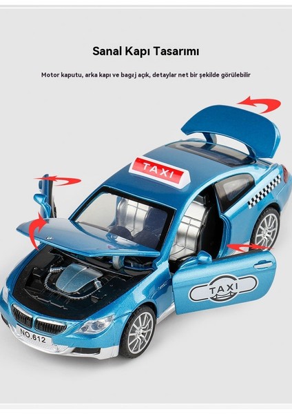 1:32 Baoma M6 Alaşımlı Araba Modeli Taksi (Yurt Dışından) fırsatları