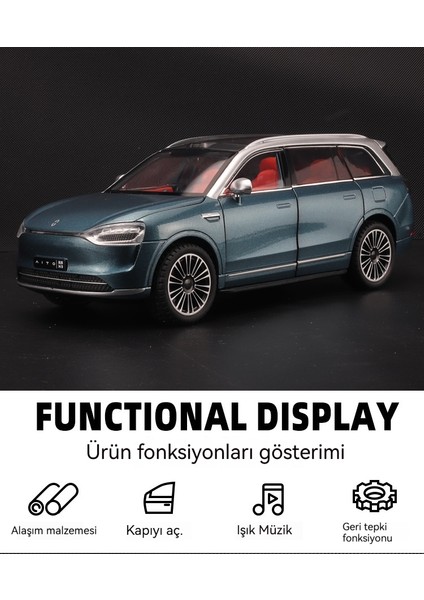 1:24 M9 Celis Alaşımlı Araba Modeli Oyuncak Araba (Yurt Dışından) modelleri