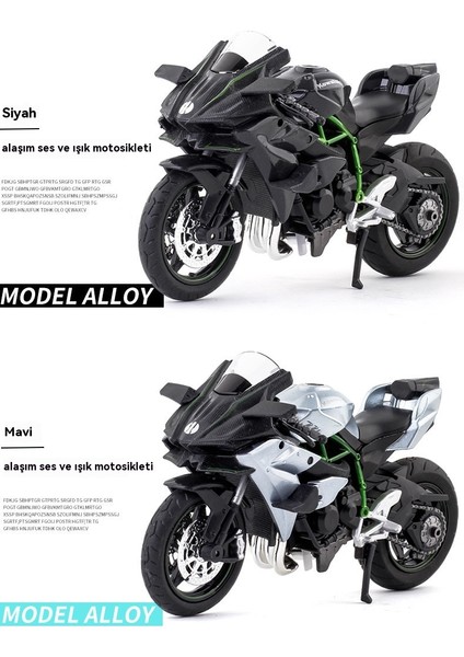1:12 Kawasaki H2R Alaşımlı Motosiklet (Yurt Dışından) modelleri