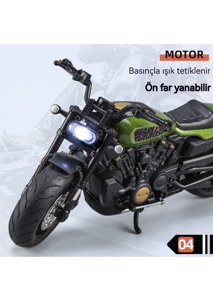 1:12 Harley Alaşımlı Motosiklet Modeli Oyuncak Araba (Yurt Dışından) fırsatları