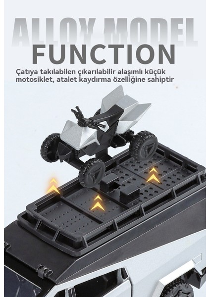 1:32 Tess Kamp Pikap Alaşım Modeli Ses ve Işık Araba Süsleri (Yurt Dışından) modelleri