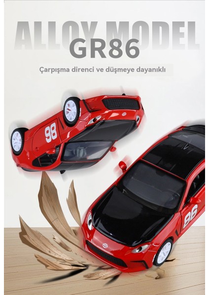 1:32 Toyota GR86 Alaşımlı Model Araba Sentleri (Yurt Dışından) modelleri