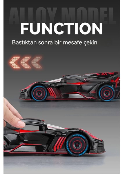 1:24 Bugatti Uçan Ateş Meteor Alaşımlı Spor Araba Modeli (Yurt Dışından) fiyatları