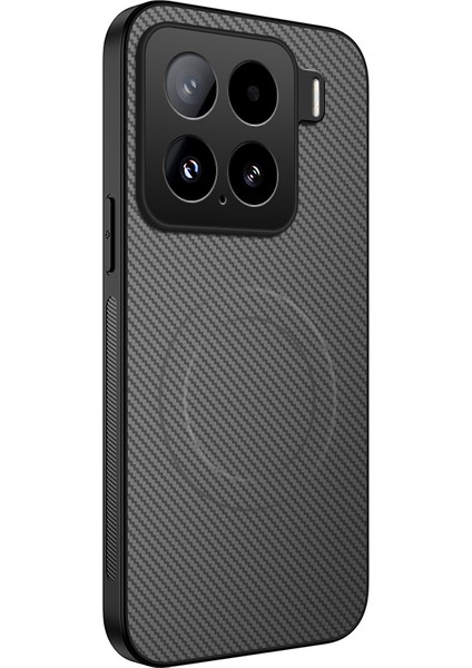 Xiaomi 15 Karbon Fiber Doku Pc Tpu Telefon Kılıfı Magsafe ile Uyumlu (Yurt Dışından)