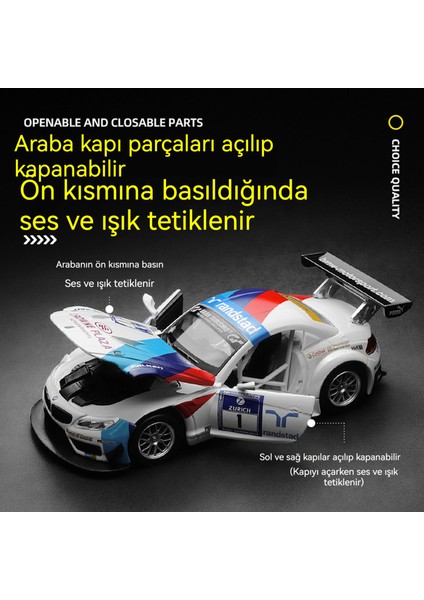 1:32 Bmw Z4 Gt3 Alaşımlı Yarış Spor Araba Modeli (Yurt Dışından) fiyatları