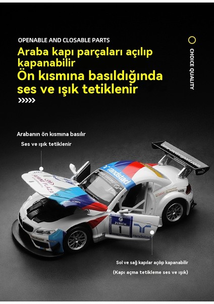 1:32 Bmw Z4 Gt3 Alaşımlı Yarış Spor Araba Modeli (Yurt Dışından) indirimleri