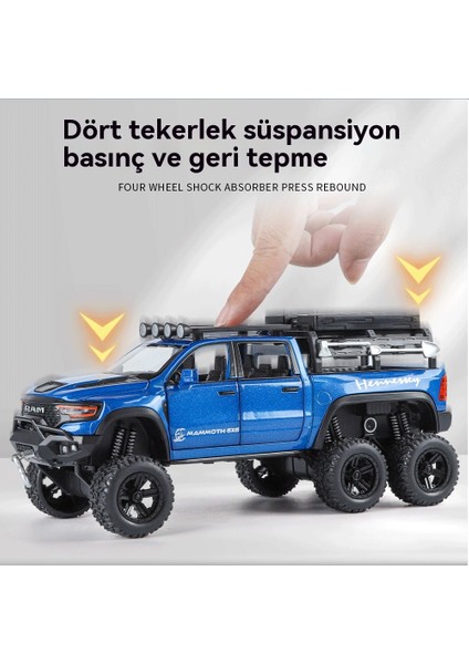 1:32 Dodge T-Rex 6x6 Modifiye Alaşımlı Arazi Aracı Modeli (Yurt Dışından) indirimleri