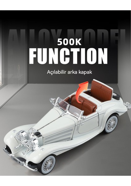 1:32 Daben 500K Retro Alaşımlı Klasik Otomobil Modeli (Yurt Dışından) fiyatları