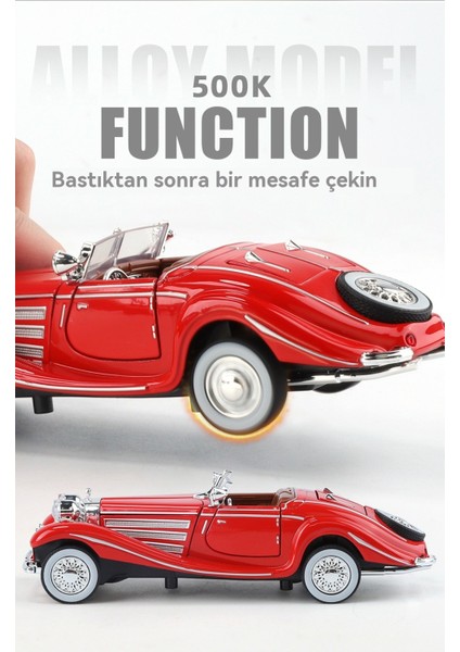 1:32 Daben 500K Retro Alaşımlı Klasik Otomobil Modeli (Yurt Dışından) indirimleri