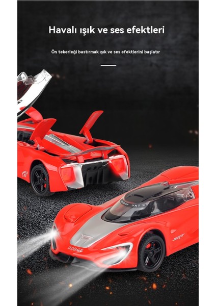 1:32 Dodge Srt Tomahawk Metal Araba Süper Koşu Modeli Çocuk Oyuncak (Yurt Dışından) indirimleri
