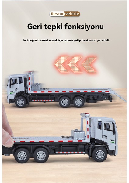 1:32 Simülasyon Alaşım Yol Kurtarma Araba Modeli Taşıma Düz Yatak (Yurt Dışından) modelleri