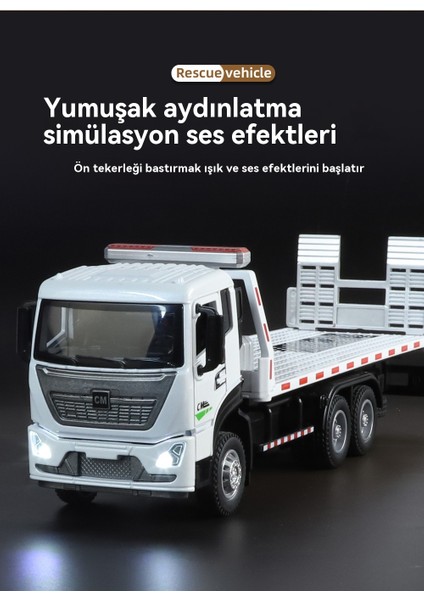 1:32 Simülasyon Alaşım Yol Kurtarma Araba Modeli Taşıma Düz Yatak (Yurt Dışından) fırsatları