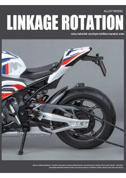 1:9 Baoma M1000RR Büyük Alaşımlı Motosiklet Modeli (Yurt Dışından) modelleri
