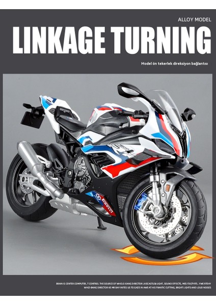1:9 Baoma M1000RR Büyük Alaşımlı Motosiklet Modeli (Yurt Dışından) indirimleri