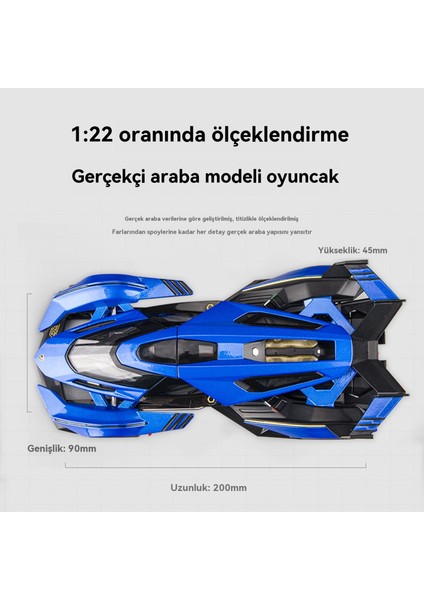 1:24 Rambo V12 Alaşımlı Otomobil Konsepti Spor Araba Modeli (Yurt Dışından) indirimleri