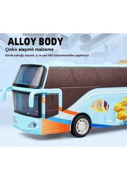 1:62 Alaşımlı Otobüs Yolcu Otobüs Modeli (Yurt Dışından) modelleri