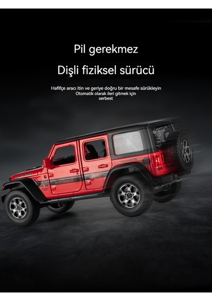 1:24 Jeep Wrangler Alaşım Araba Modeli Oyuncak Arazi Süsü (Yurt Dışından) fiyatları