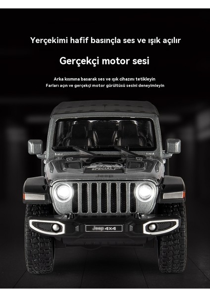 1:24 Jeep Wrangler Alaşım Araba Modeli Oyuncak Arazi Süsü (Yurt Dışından) modelleri