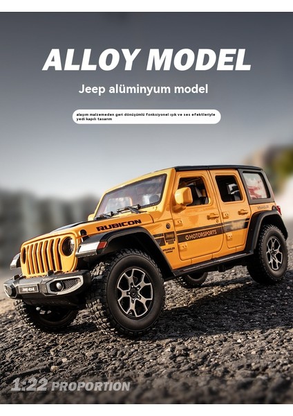1:24 Jeep Wrangler Alaşım Araba Modeli Oyuncak Arazi Süsü (Yurt Dışından) indirimleri