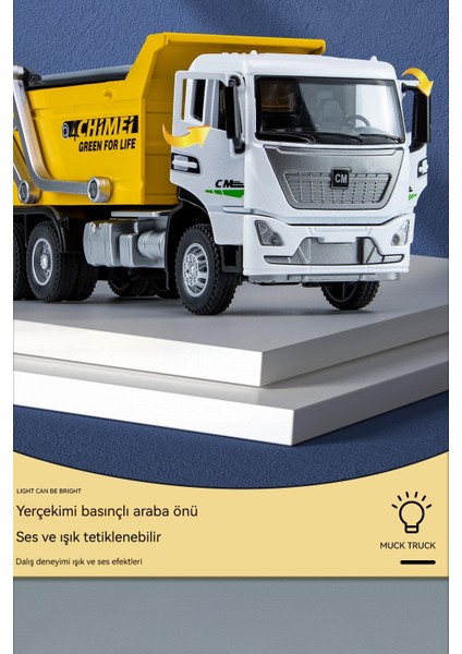 1:32 Alaşım Cüruf Taşıyıcı Damperli Kamyon Modeli (Yurt Dışından) fiyatları