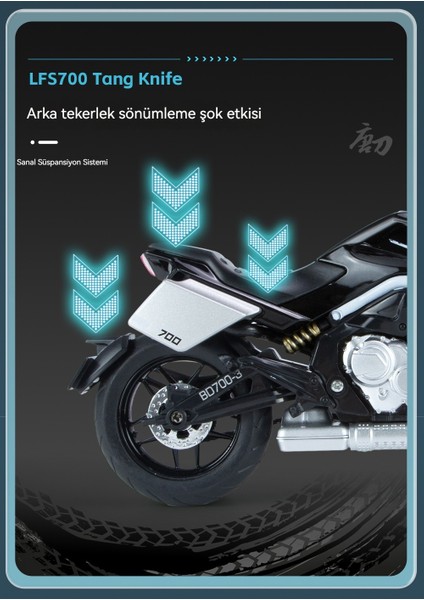 1:12 Tang Bıçağı LFS700 Alaşımlı Motosiklet Modeli (Yurt Dışından) fiyatları