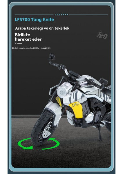 1:12 Tang Bıçağı LFS700 Alaşımlı Motosiklet Modeli (Yurt Dışından) modelleri