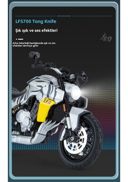 1:12 Tang Bıçağı LFS700 Alaşımlı Motosiklet Modeli (Yurt Dışından) indirimleri