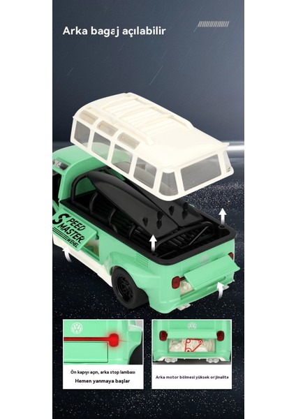 1:32 Volkswagen T1 Alaşım Araba Modeli Oyuncak Çocuk (Yurt Dışından) fırsatları