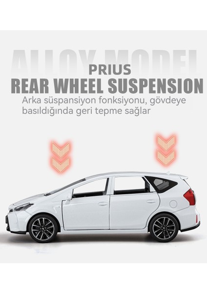 1:32 Toyota Prius Alaşımlı Araba Modeli Ev Seti (Yurt Dışından) modelleri