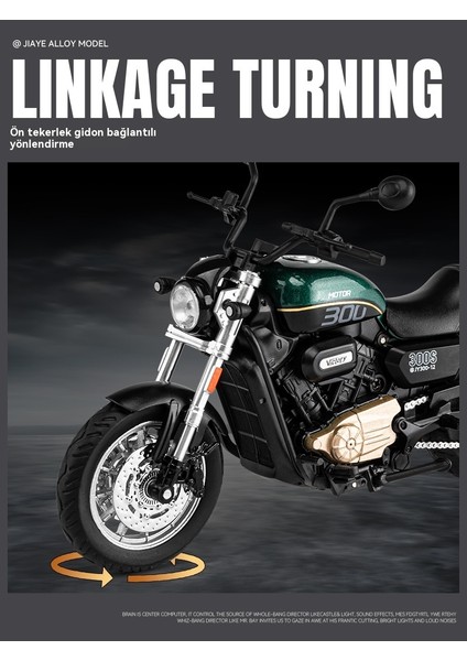 1:12QJ Flaş 300 Alaşımlı Lokomotif Modeli Erkek Motosiklet (Yurt Dışından) modelleri