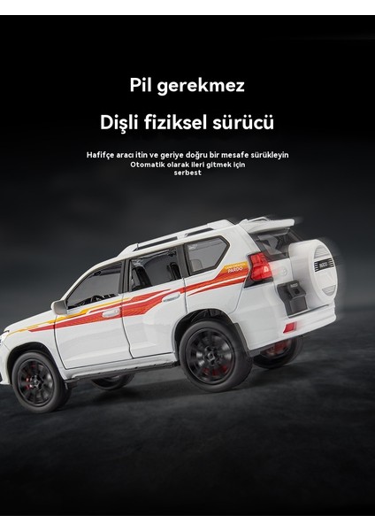 1:24 Otoriter Prado Alaşımlı Oyuncak Offroad Araba Modeli (Yurt Dışından) modelleri