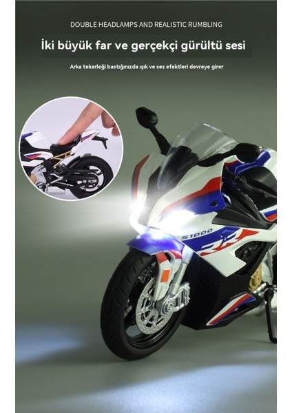 1:12 Bao MS1000RR Alaşımlı Model Motosiklet Seti (Yurt Dışından) fırsatları