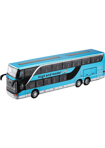 Iş Uzun Mesafe Çift Katlı Otobüs 1/30 Alaşım Araba Modeli (Yurt Dışından)