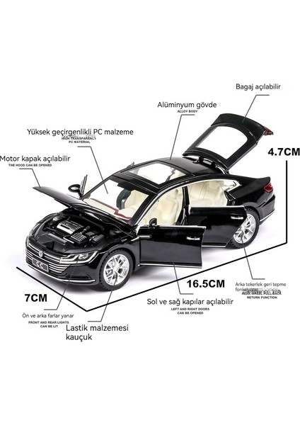 1:32 Volkswagen cc Alaşımlı Araba Modeli Oyuncak Araba (Yurt Dışından) fiyatları