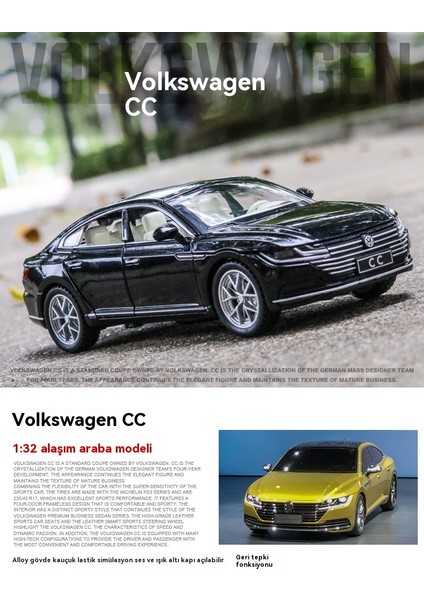 1:32 Volkswagen cc Alaşımlı Araba Modeli Oyuncak Araba (Yurt Dışından) modelleri