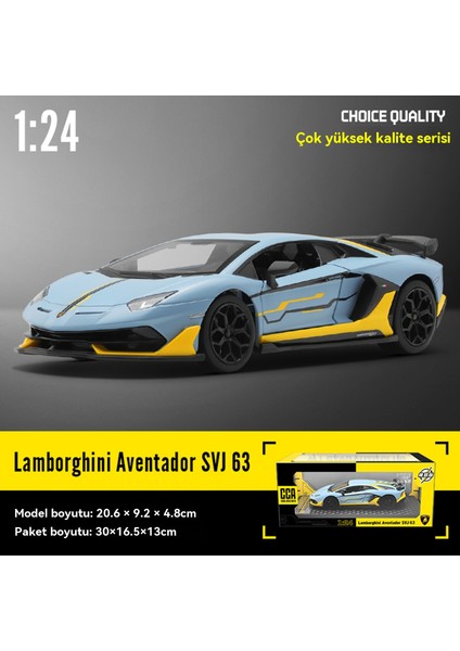 1:24 Rambo SVJ63 Rafine Sürüm Gini Spor Araba Modeli (Yurt Dışından) modelleri
