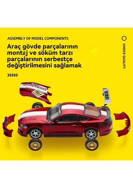 1:42 Ford Mustang GT2018 Alaşım Yarış Modeli (Yurt Dışından) fırsatları