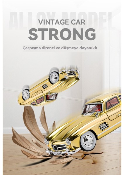 1:24 Daben Klasik Araba 300SL Alaşımlı Model Oyuncak Araba (Yurt Dışından) indirimleri
