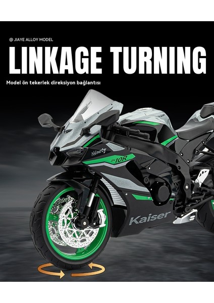 1:9 Büyük Kawasaki ZX-10R Alaşımlı Lokomotif Modeli Koleksiyonu (Yurt Dışından) indirimleri