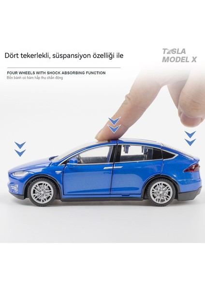 1:32 Tesla MODELX90 Martı Kanatlı Kapı Modeli (Yurt Dışından) fiyatları