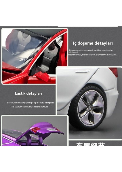 1:32 Tesla Model3 Elektrikli Otomobil Modeli (Yurt Dışından) fırsatları
