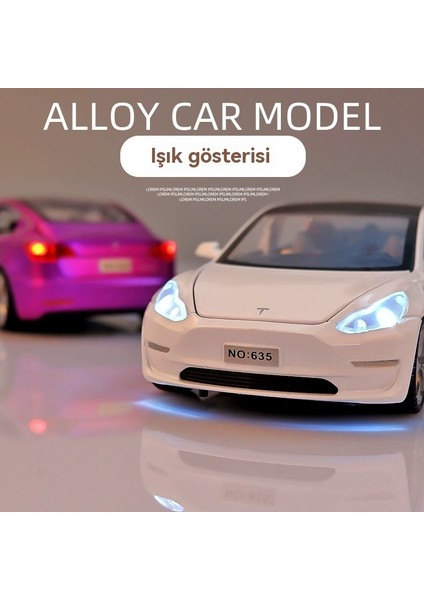 1:32 Tesla Model3 Elektrikli Otomobil Modeli (Yurt Dışından) indirimleri