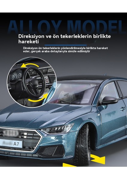 1:24 Audi A7 Sokak Araba Sürümü Alaşım Araba Modeli (Yurt Dışından) fırsatları
