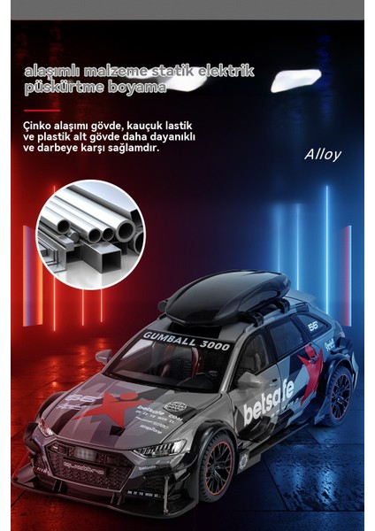1:24 Rs6 Modifiye Alaşımlı Araba Modeli (Yurt Dışından) fiyatları