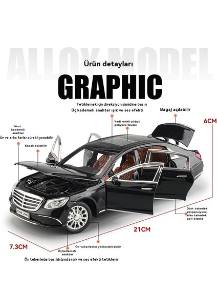 1:24 Ben E300 Alaşım Araba Modeli Geri Çekilme Ses ve Işık Araba Süspansiyon Direksiyon Kutulu Araba Modeli (Yurt Dışından) indirimleri